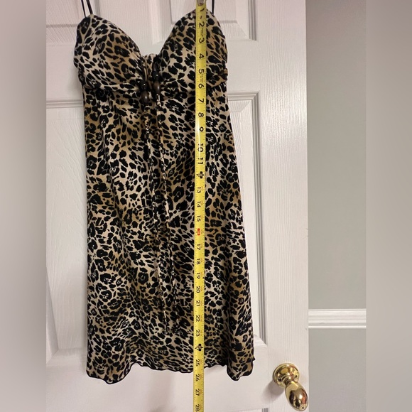 My Michelle Halter Leopard dress Size S - Picture 5 of 9